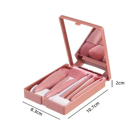 SET DE BROCHAS EN ESTUCHE Y CON ESPEJO