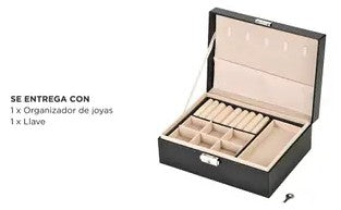 JOYERO ORGANIZADOR CON LLAVE