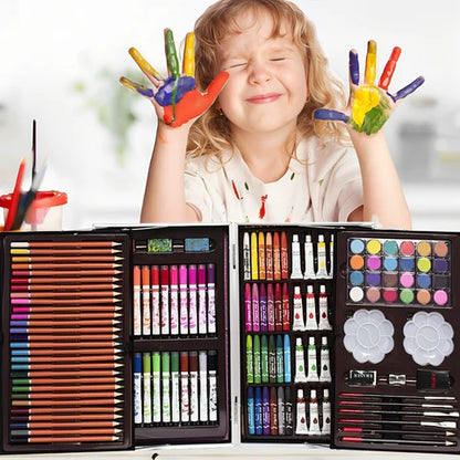 KIT CREATIVO DE ARTE EN MALETA METÁLICA X 145 PIEZAS